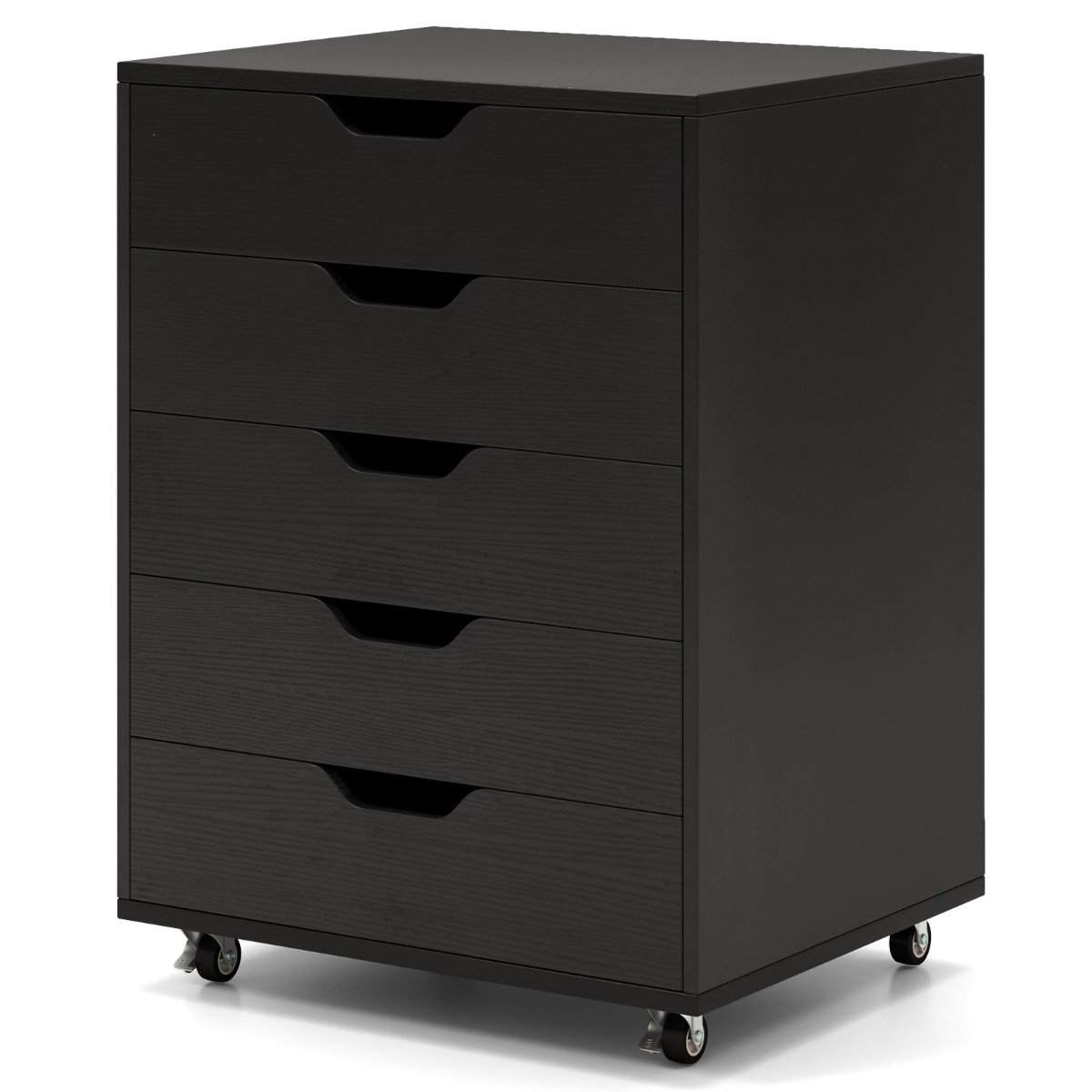 Mobilt arkivskåp med 5 lådor – Svart, 49x41x66 cm | Hem & Hobby | Pryloteket