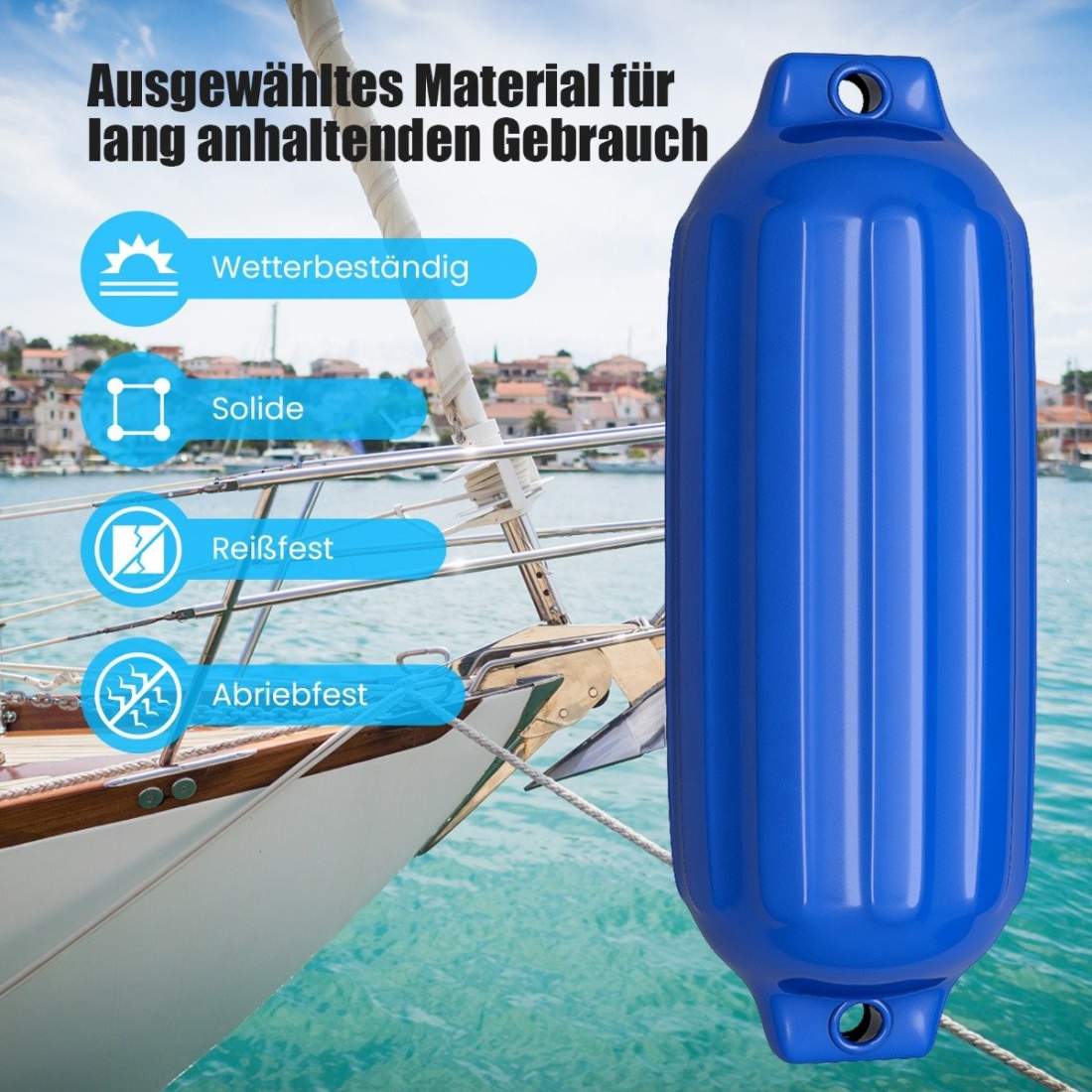 Båtskärmar 4-pack – Slitstark PVC, lätt att blåsa upp | Hem & Hobby | Pryloteket