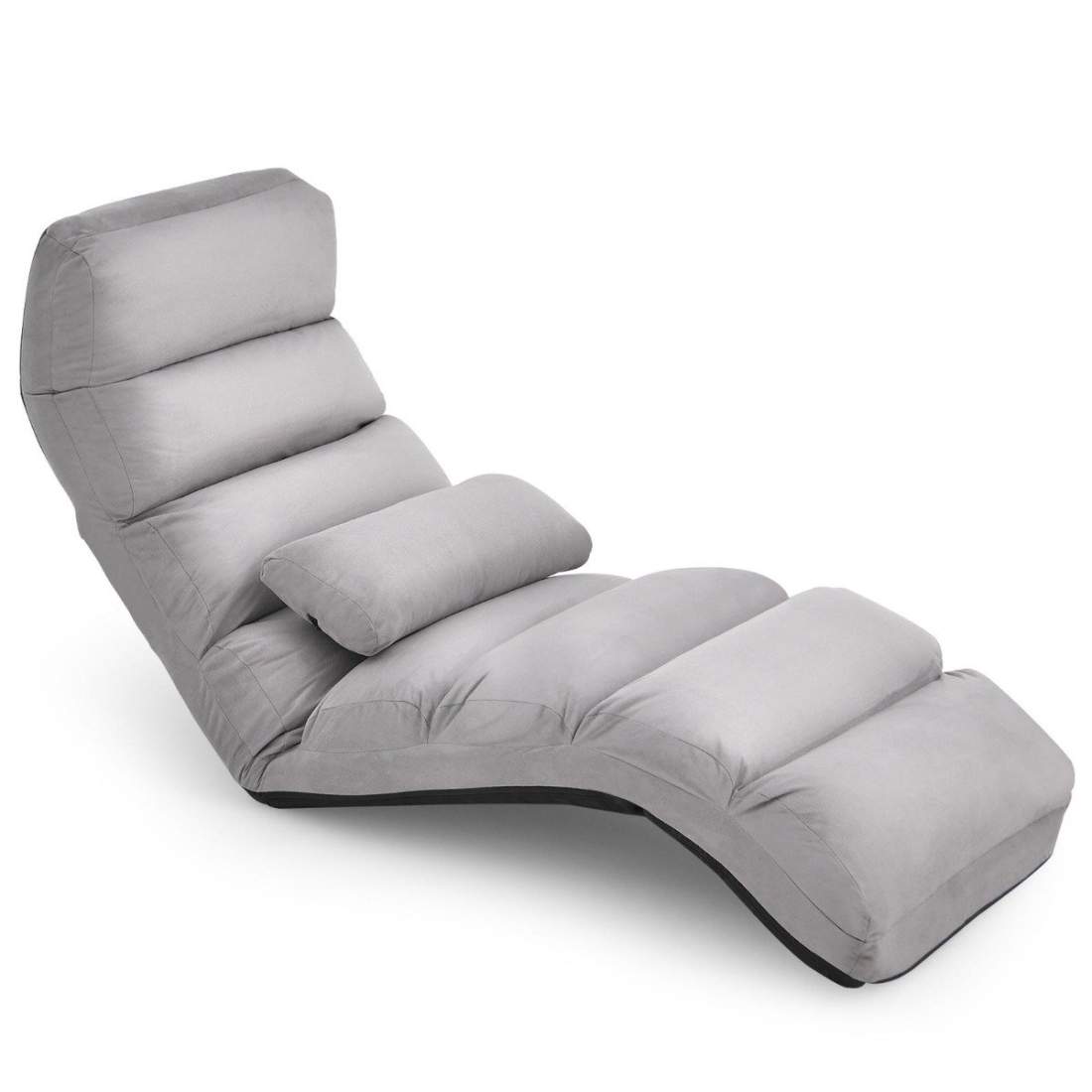 Justerbar grå golvsäng – 5 positioner, skumkomfort | Hem & Hobby | Pryloteket