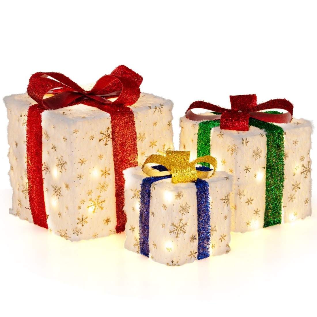 LED julklappsboxar – 3 storlekar, timer, vattentät | Hem & Hobby | Pryloteket