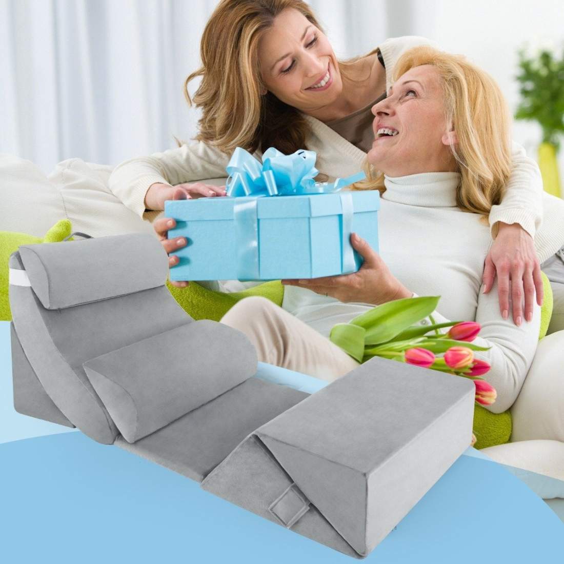 Ortopedisk kuddsats – 7 delar, tvättbart överdrag | Hem & Hobby | Pryloteket