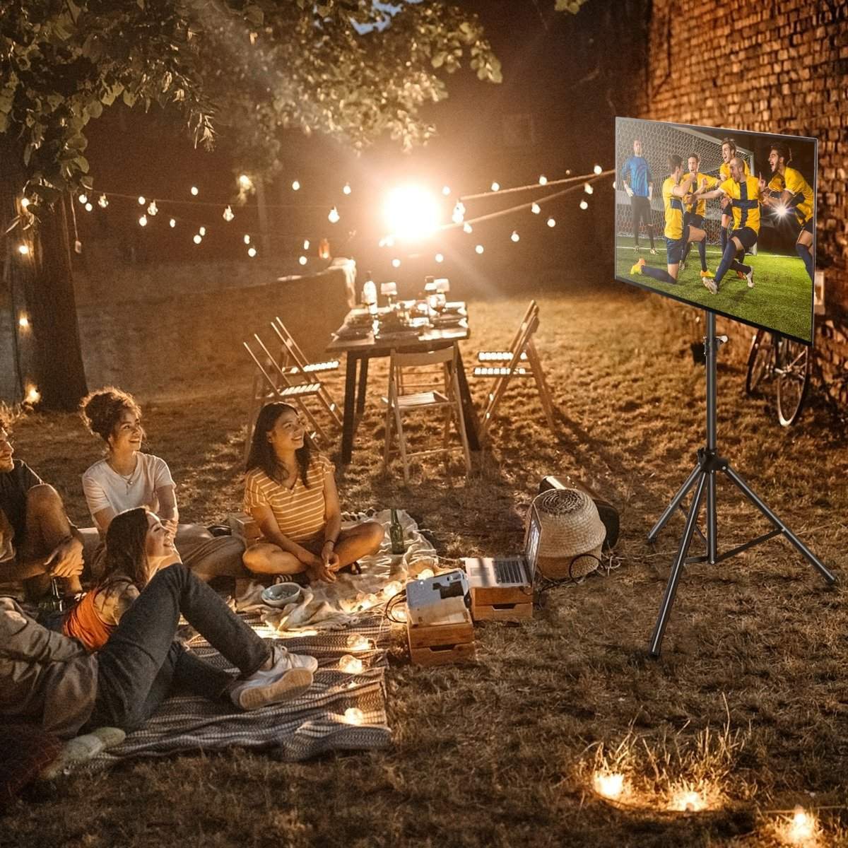 Justerbar tv-stativ til 21-47 tommer skærme, 35 kg kapacitet