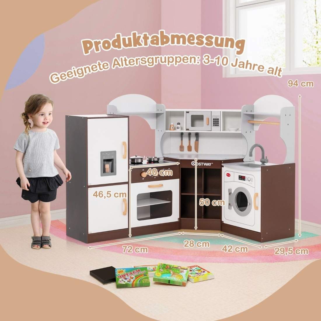 Hörnlekök i trä med ljud, ljus & ismaskin | Hem & Hobby | Pryloteket