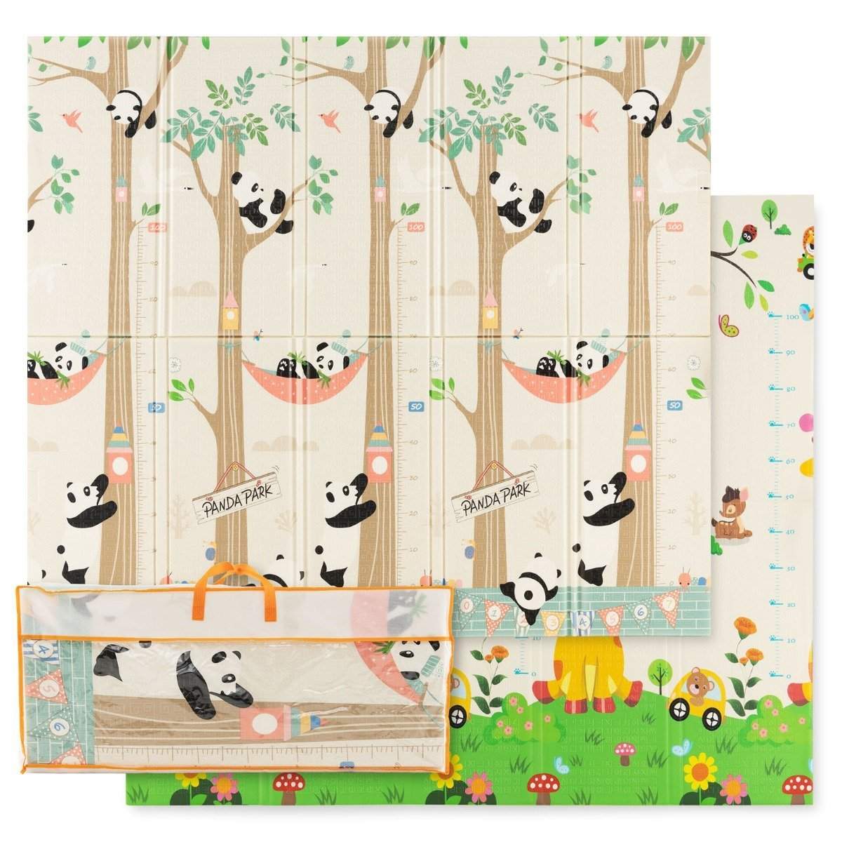 Foldbar babylegemåtte – Vendbar, vandtæt, 200x180 cm