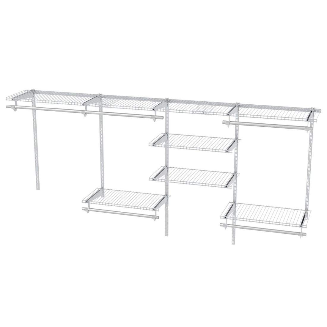 Expanderbar garderobsarrangör – 122-244 cm, justerbart förvaringssystem | Hem & Hobby | Pryloteket