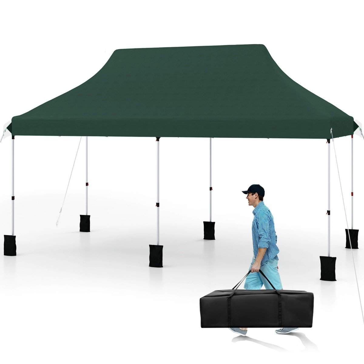 Pop-up baldakintelt 300x600 cm – Justerbart, bærbart læ