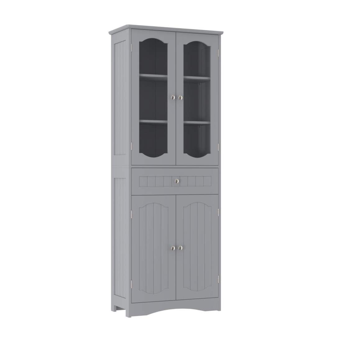 Fristående badrumsskåp med glasdörrar – 60x30x160 cm | Hem & Hobby | Pryloteket