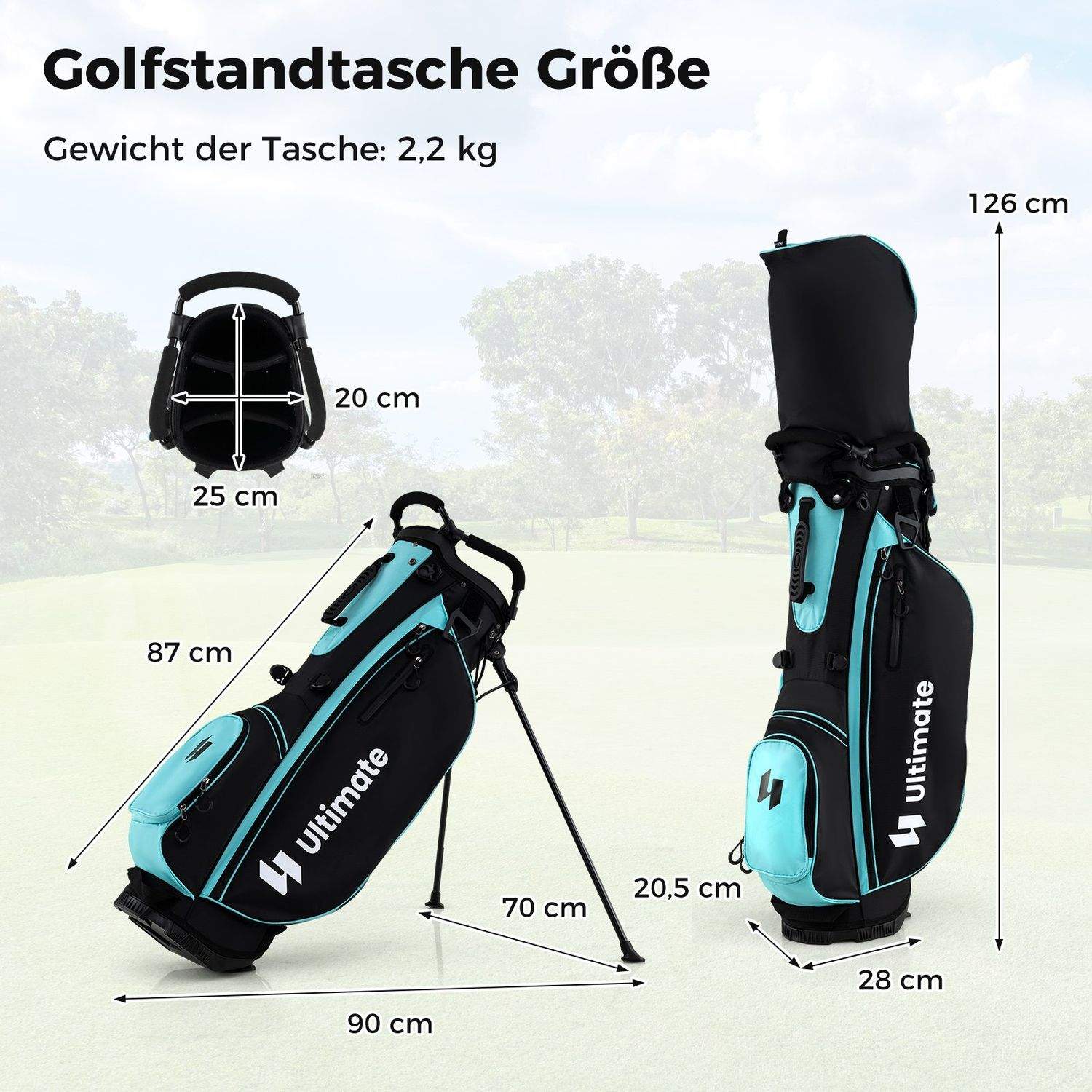 Kvinders 15-delt golfkøllesæt – højrehåndet med taske