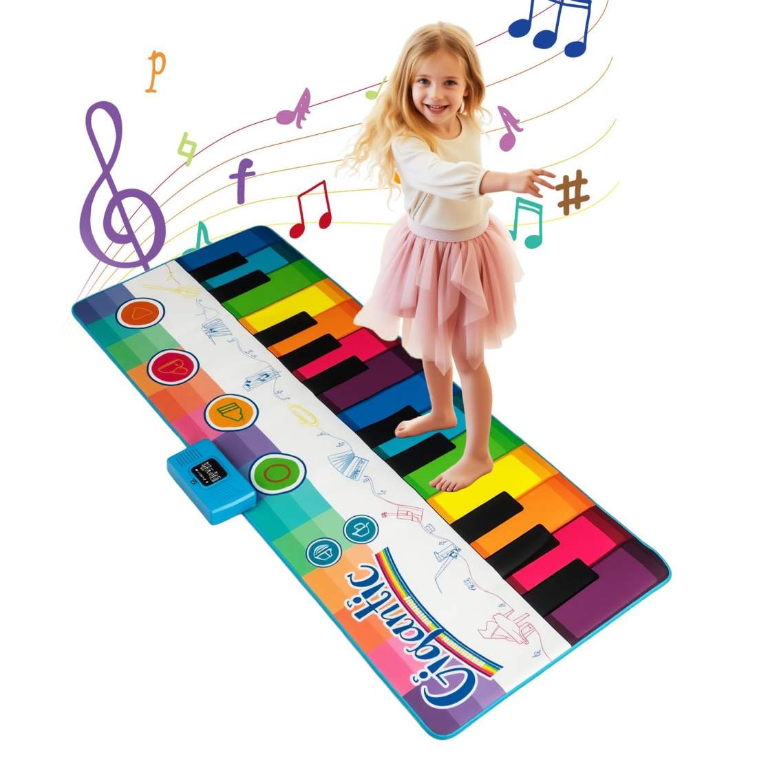 Barnpianomatta med 8 instrument & inspelning – 181 x 73 cm | Hem & Hobby | Pryloteket