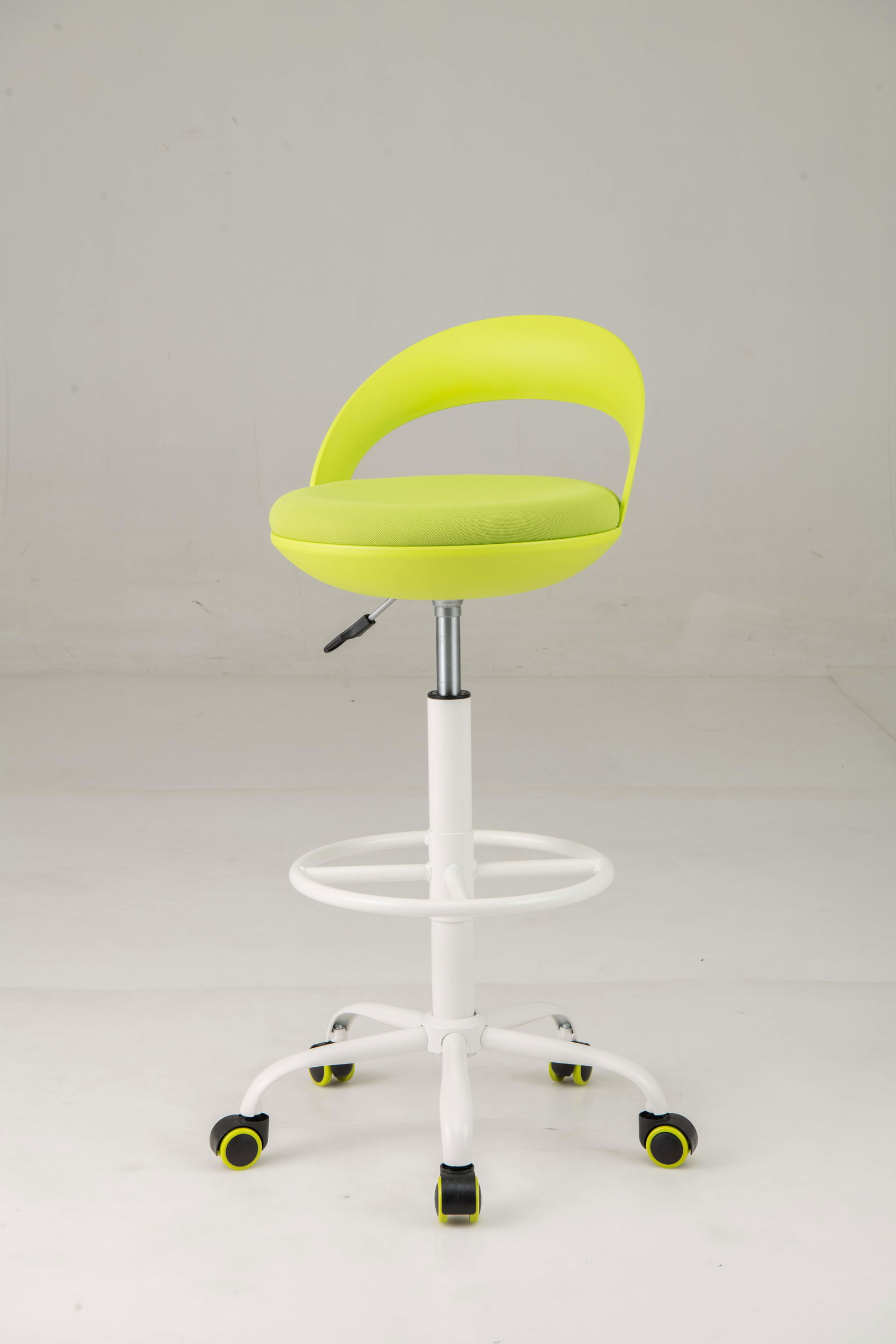 Justerbar grøn rullestol – Ergonomisk, åndbart sæde