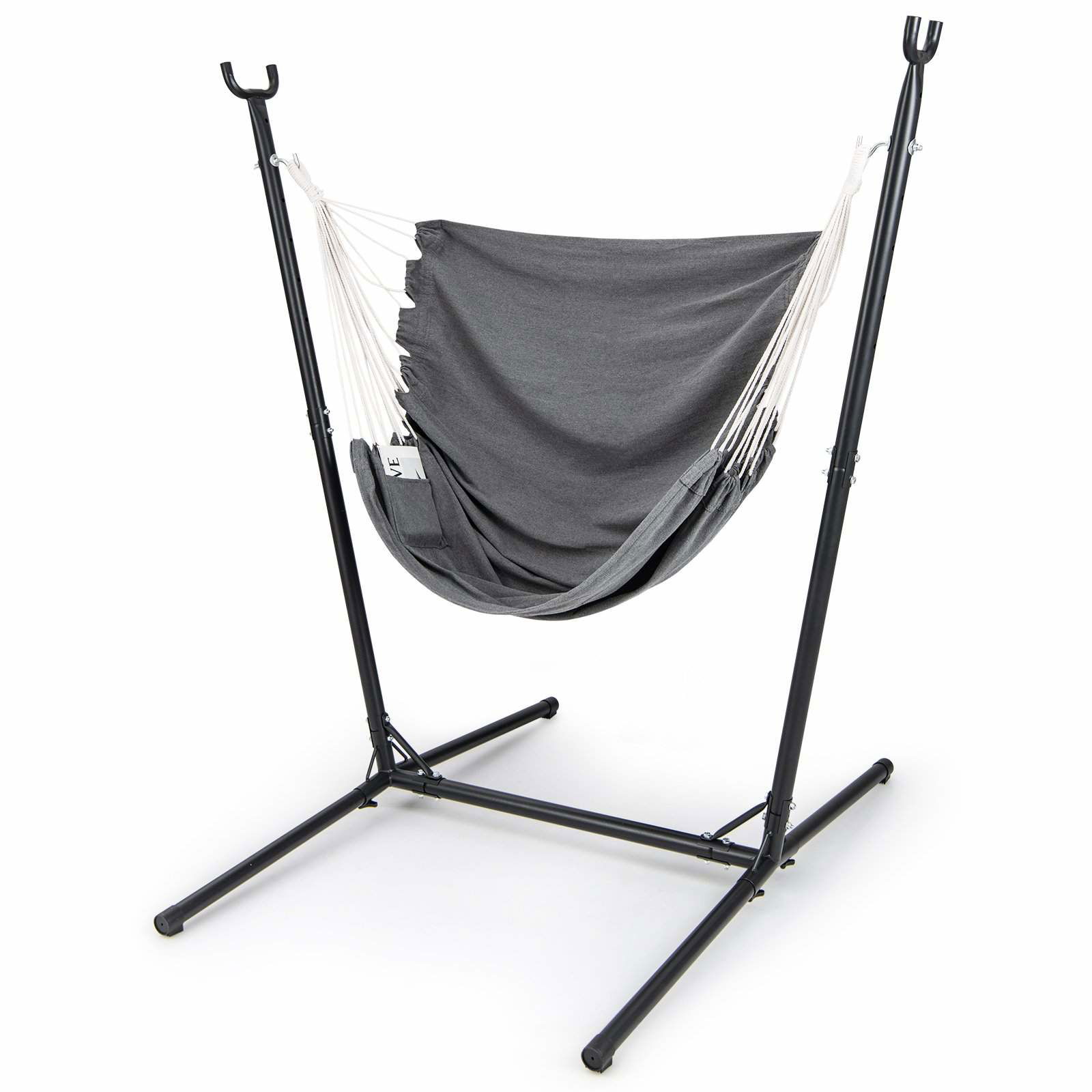 Justerbar hængestol med stativ – indendørs og udendørs brug