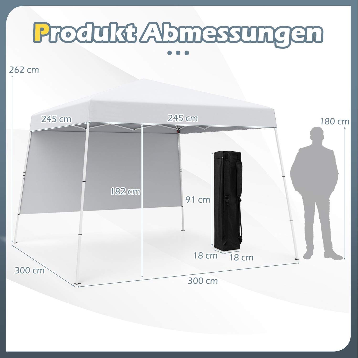 Pop-Up Pavilion 3x3m – Vattentät, solskyddande, enkel installation | Hem & Hobby | Pryloteket