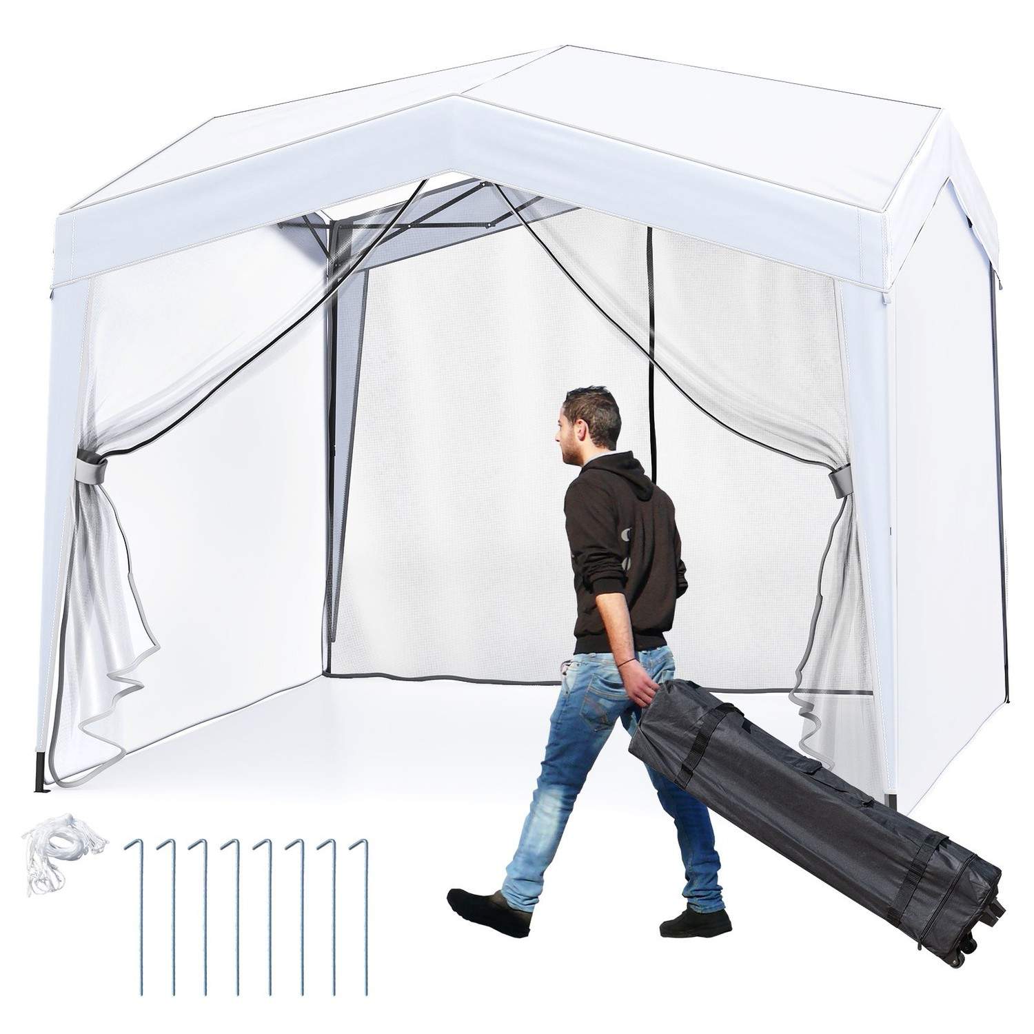 Pop-Up 3x3 m Gazebo – Vattentät, UPF50+ solskydd | Hem & Hobby | Pryloteket