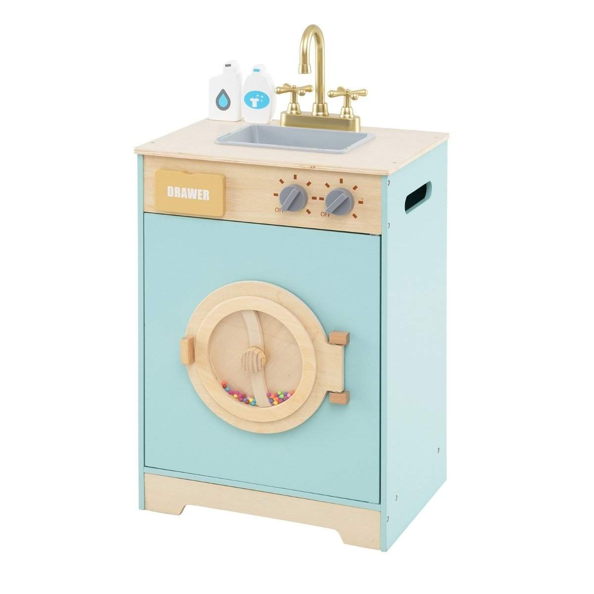 Trævaskemaskine legesæt til børn – Realistisk og sjovt