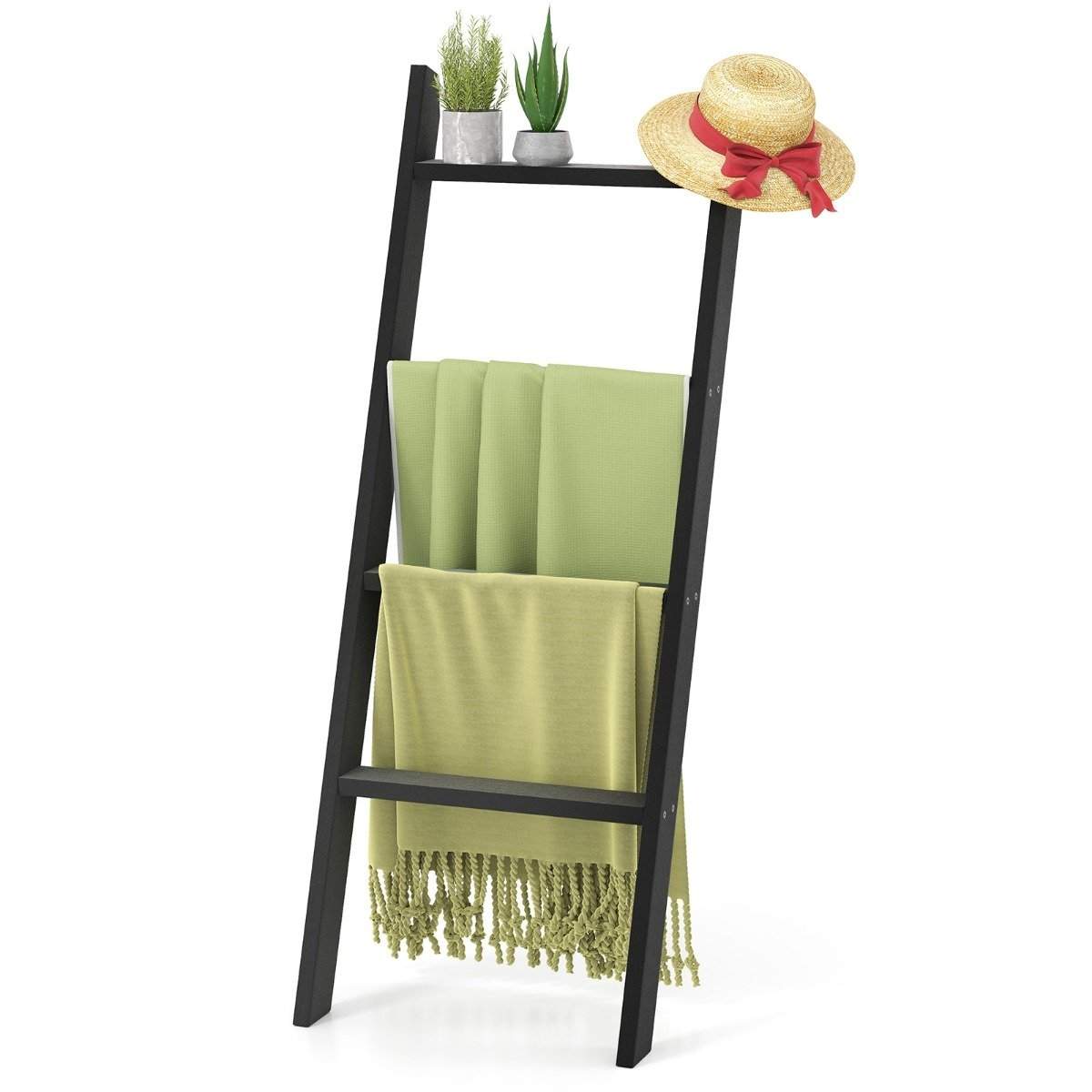 28 cm mustat 4-kerroksiset pyyhetikkaat kattokiinnikkeellä