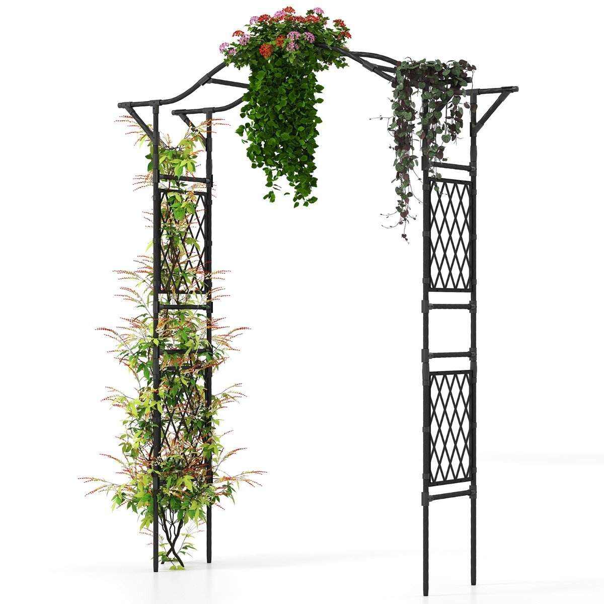 Metalhavebue til klatreplanter – 170 x 39 x 210 cm