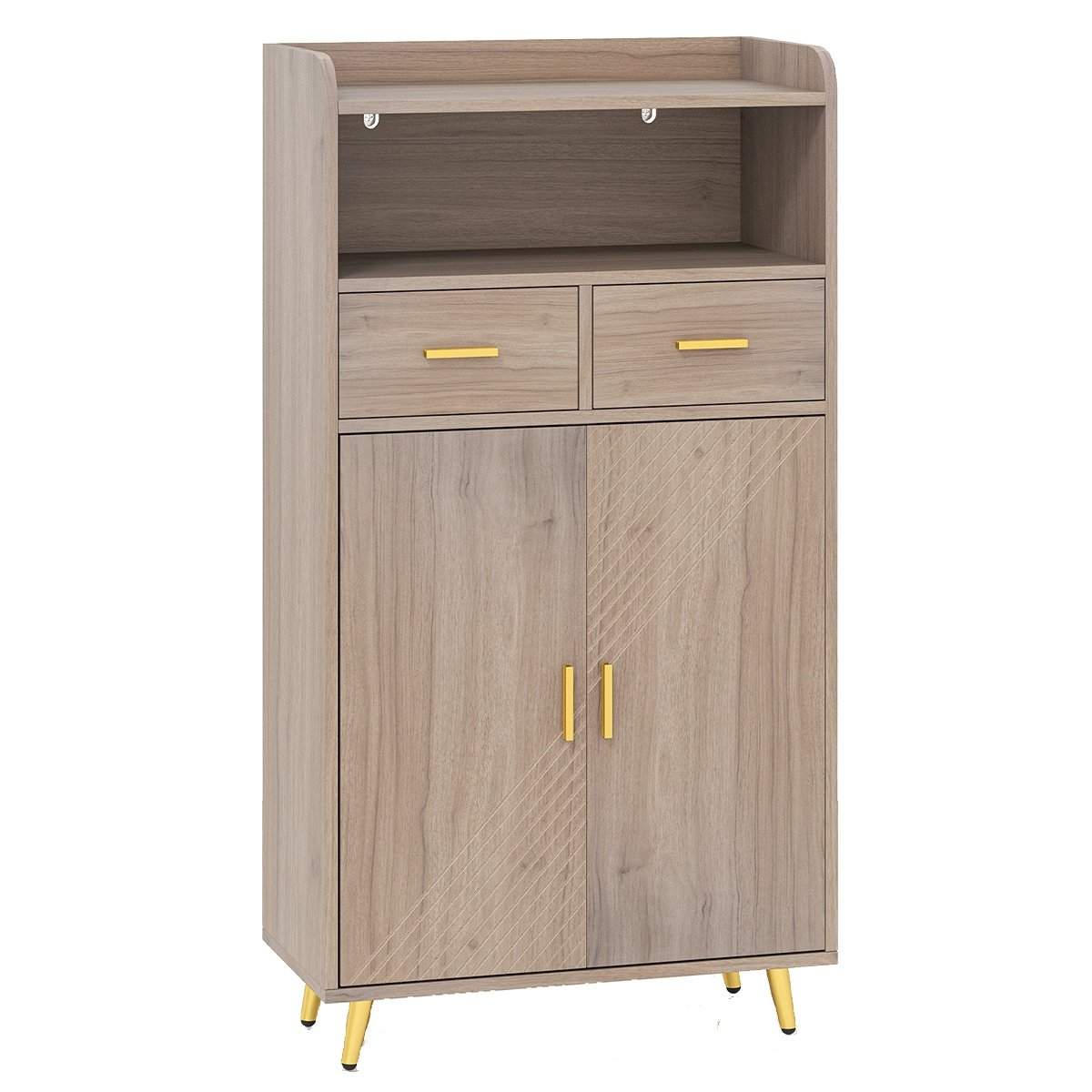 Køkkenskab med justerbar hylde og dobbeltdøre