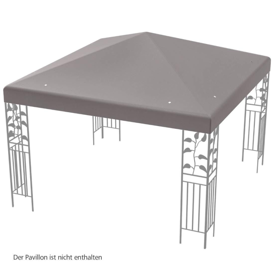 Ersättningstak för lusthus – 300x300 cm, vattentät, grå | Hem & Hobby | Pryloteket