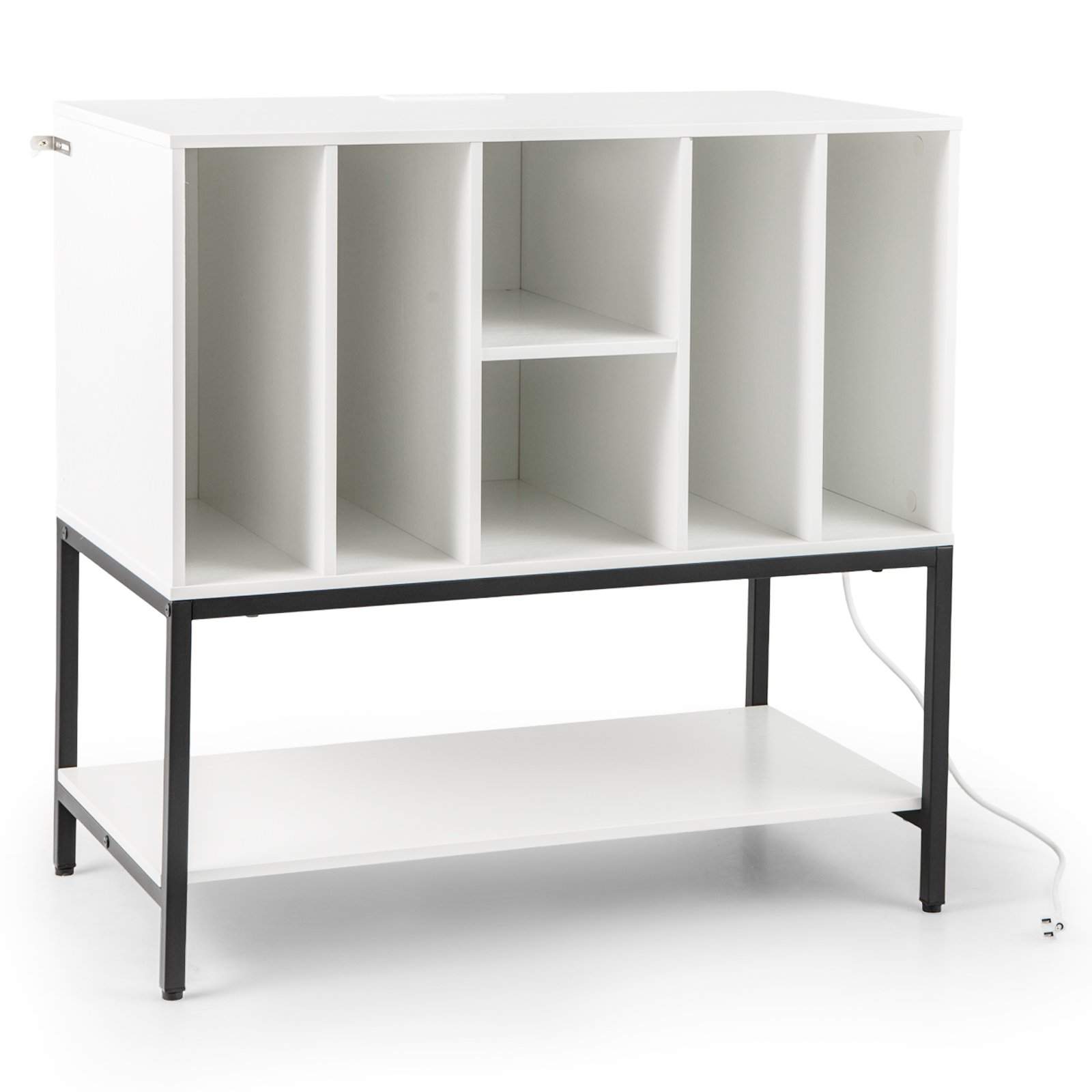 Skivbordsstativ med laddstation och vinylförvaring | Hem & Hobby | Pryloteket