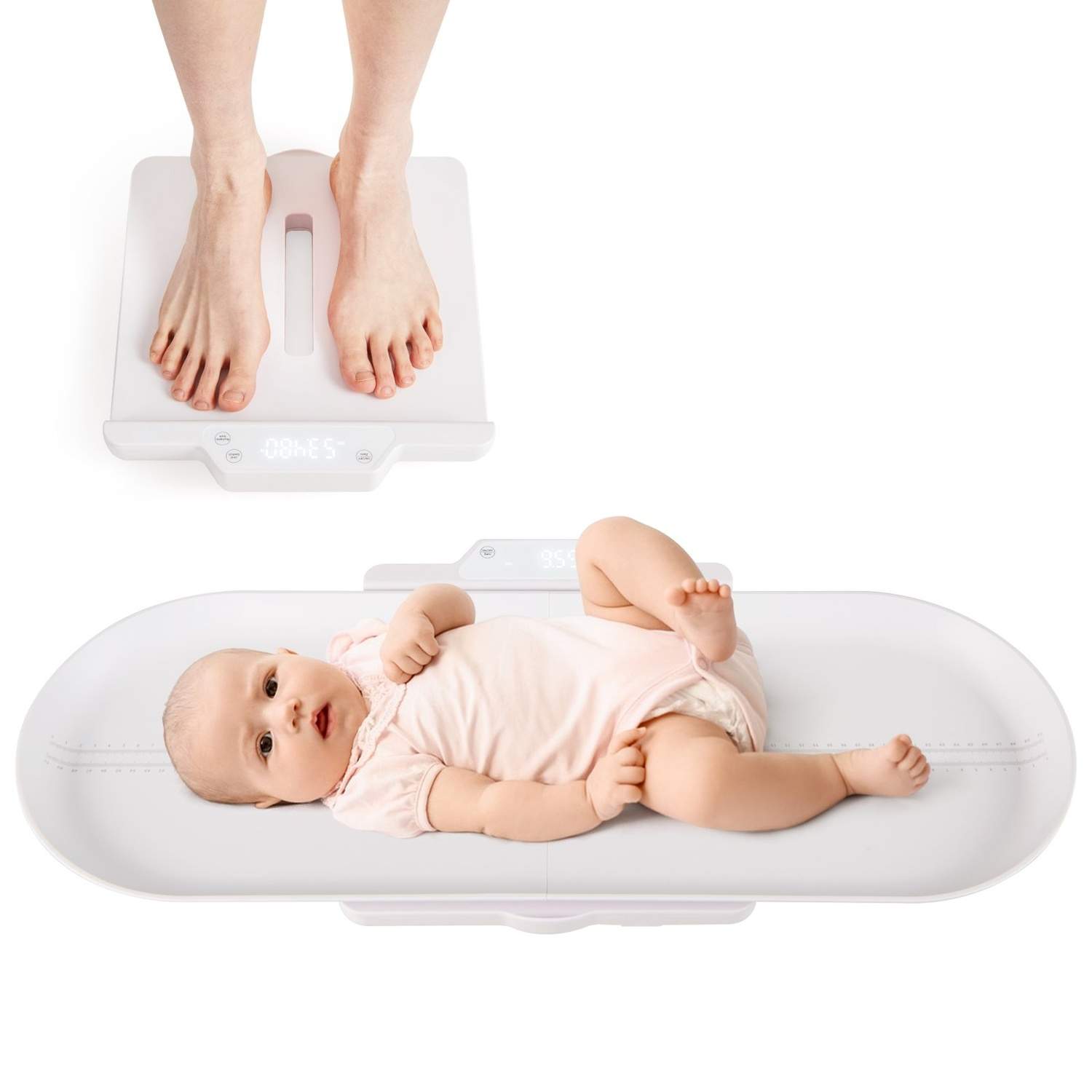 Digital baby- og kæledyrsvægt med app, 50-150 kg rækkevidde