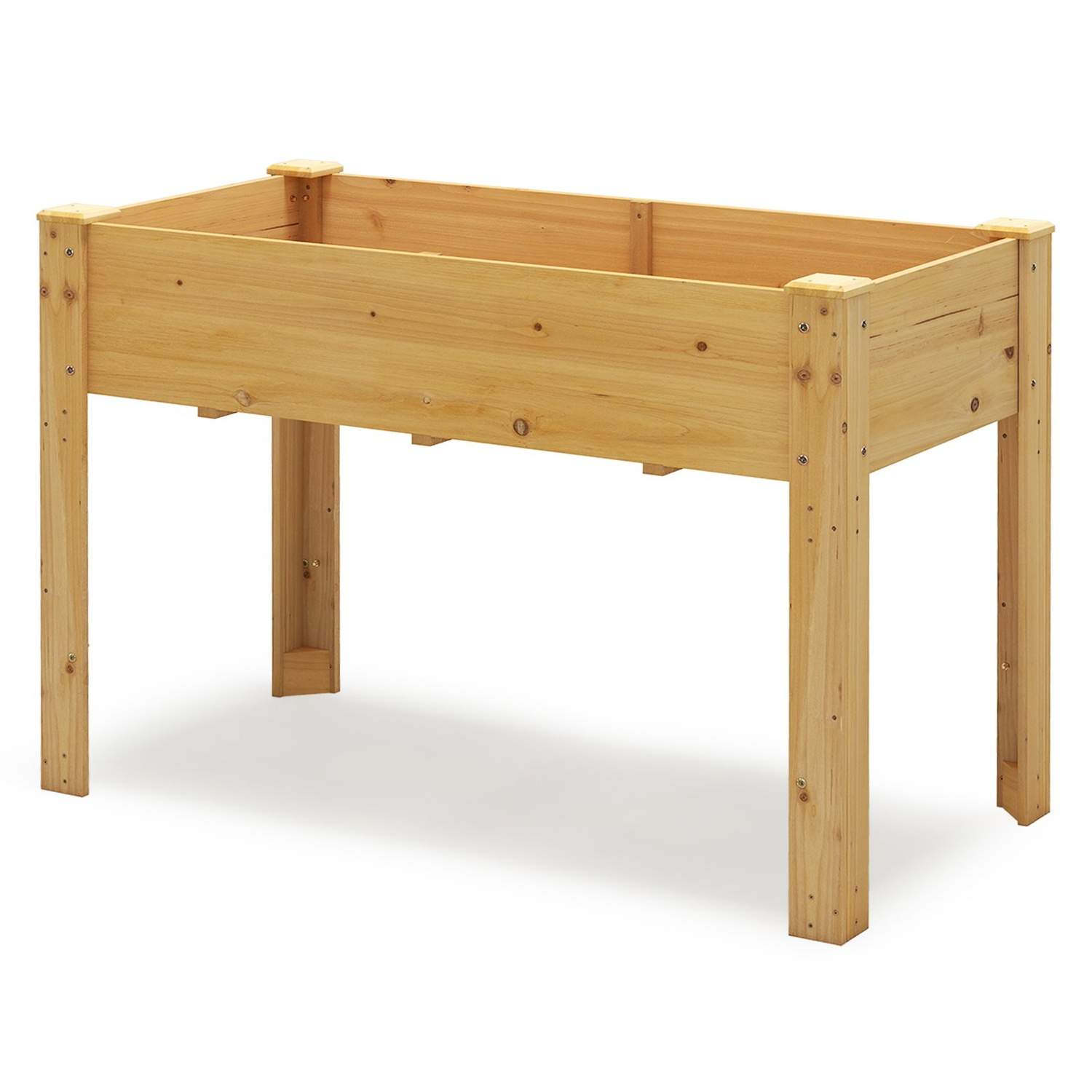 Upphöjd trädgårdssäng i trä med dränering, 120 x 60 x 82 cm | Hem & Hobby | Pryloteket