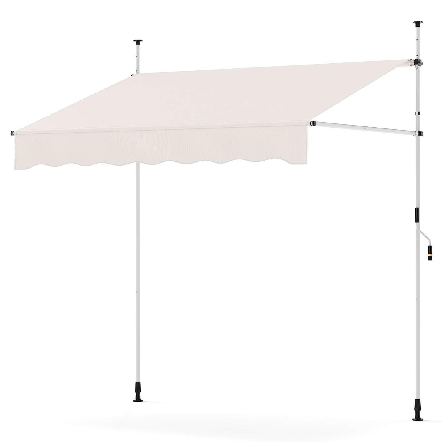 Udtrækkeligt altanmarkise – Borefrit, UV-bestandigt, 200 cm