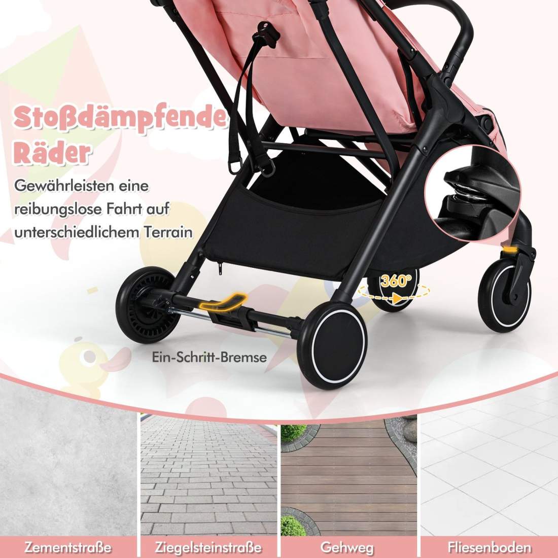 Hopfällbar resevagn med recline, lätt och bärbar | Hem & Hobby | Pryloteket