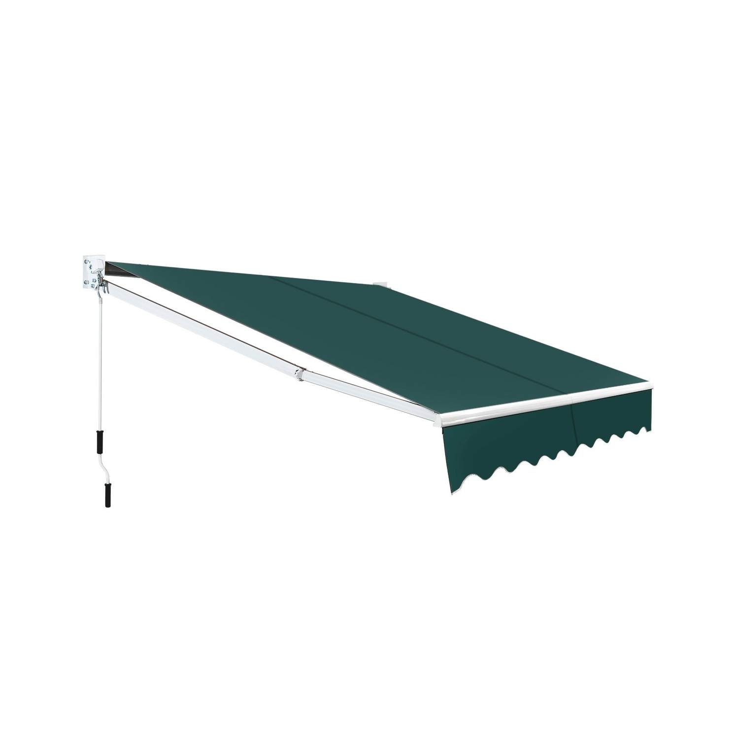 Udtrækkeligt fortelt 2,5 x 2 m – UV- og vandafvisende, grøn