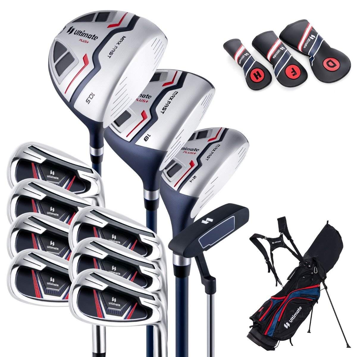 11-delad golfklubbset för män – högerhänt, blå | Hem & Hobby | Pryloteket