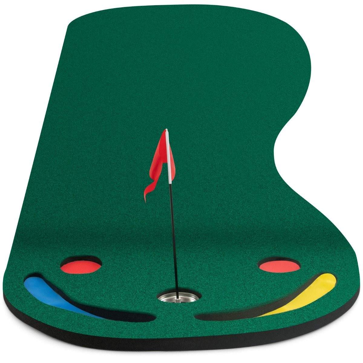 Golfputtmatta 300x96 cm – 3 koppar, flagga, bärbar | Hem & Hobby | Pryloteket