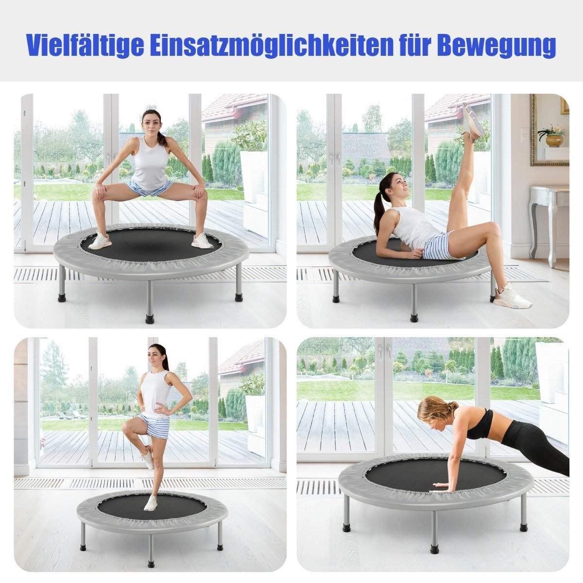 Mini Fitness studsmatta, hopfällbar, 97cm, 150kg Kapacitet | Hem & Hobby | Pryloteket