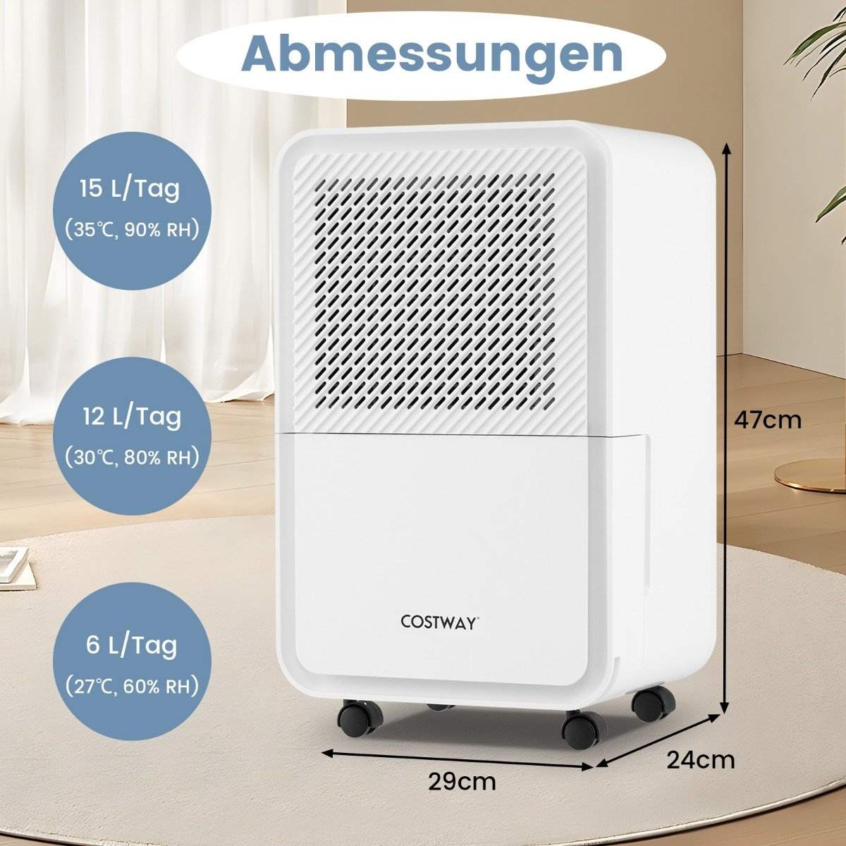 15L hemavfuktare – 4 lägen, tyst, enkel kontroll | Hem & Hobby | Pryloteket