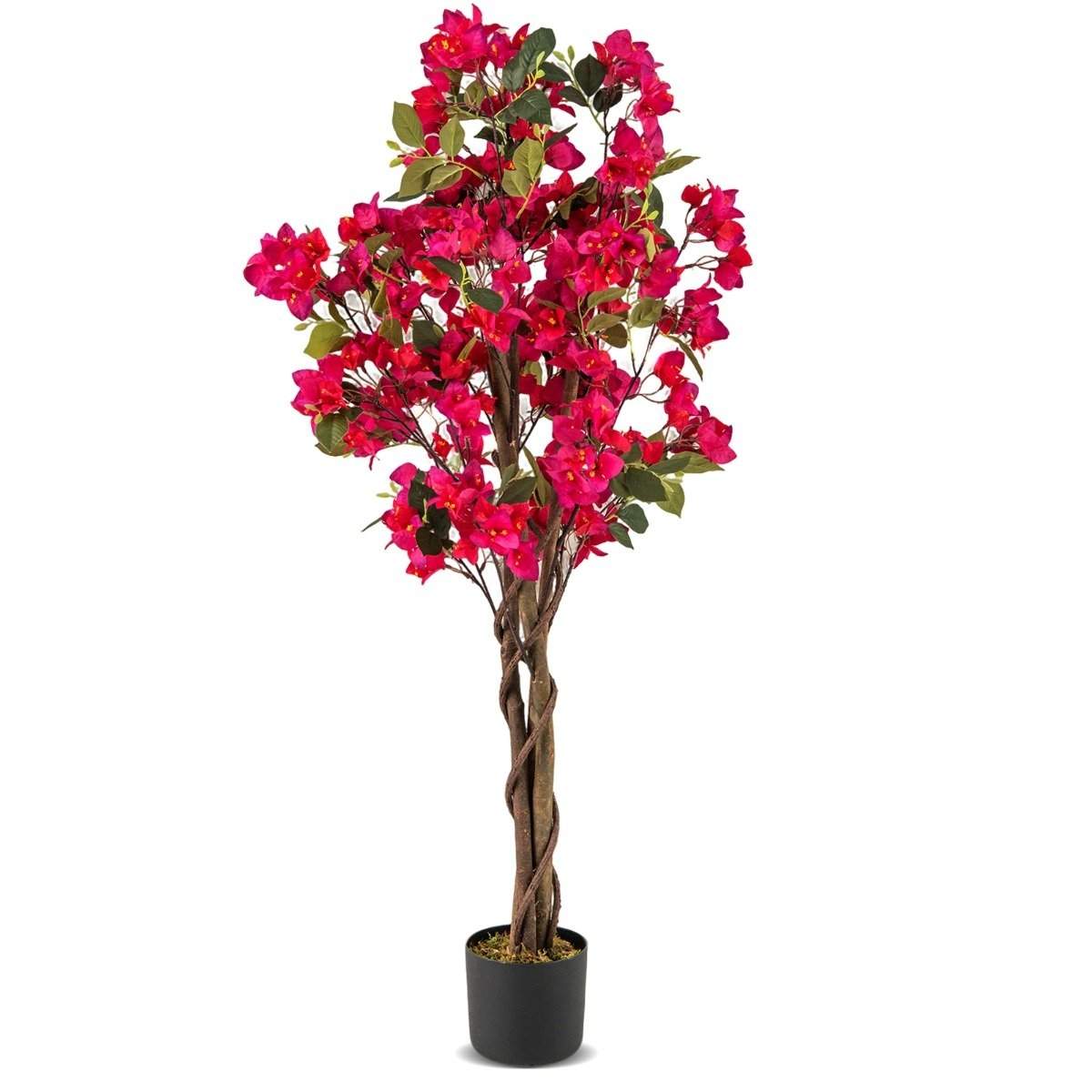 Kunstigt bougainvillea træ, 120 cm, lyserøde blomster