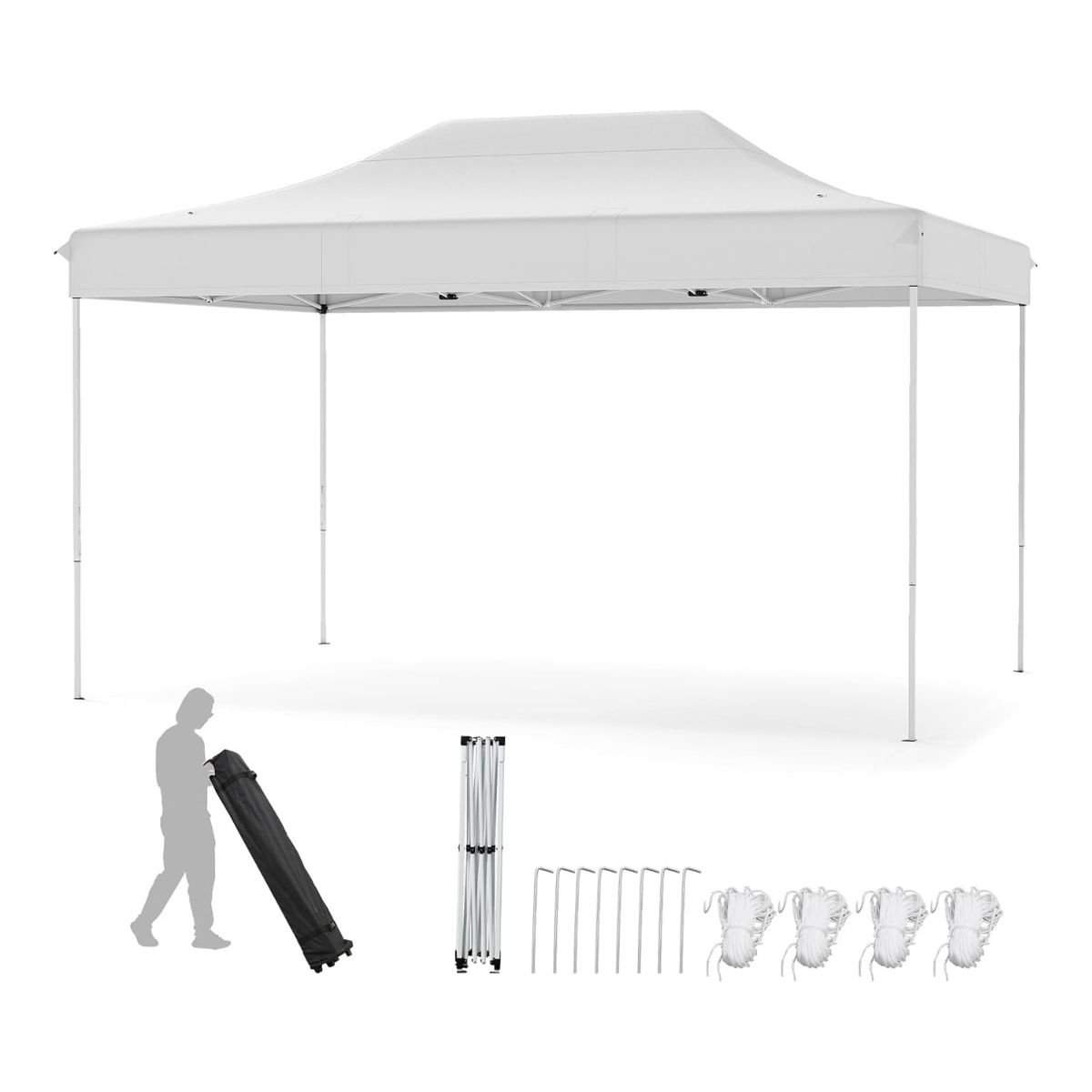 Justerbar pop-up pavillon – 3 x 4,5 m, vandtæt