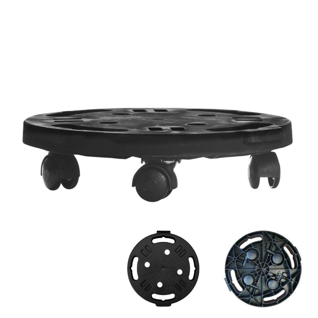 Heavy-Duty Plant Caddy med 4 universalhjul – 30x28x7 cm | Hem & Hobby | Pryloteket