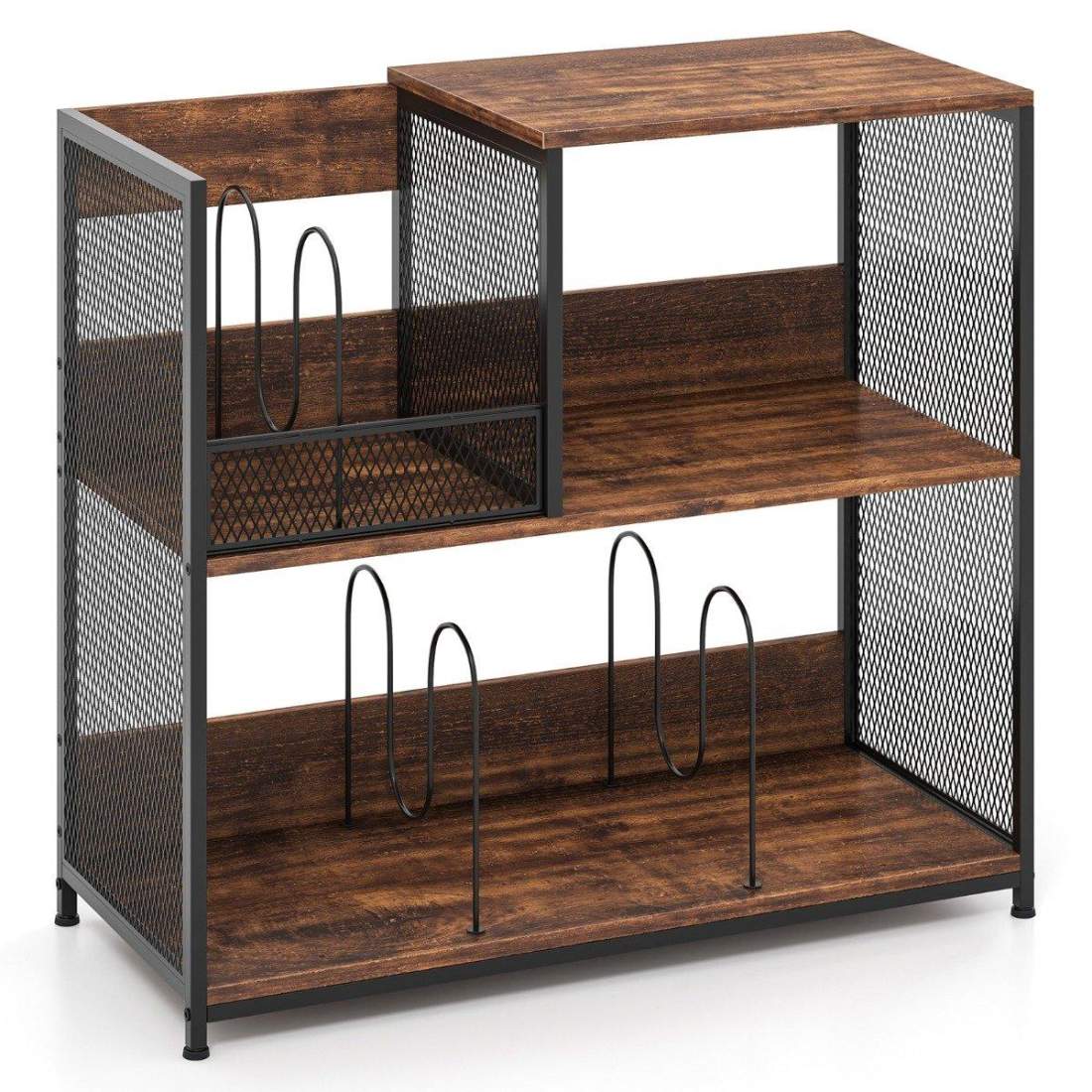 3-lagers vinylskivställ – Rymmer 300 album, avtagbara avdelare | Hem & Hobby | Pryloteket