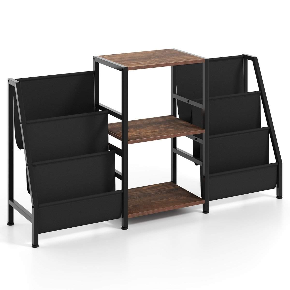 Pladespillerstativ med vinylhylde – Holder 200 plader