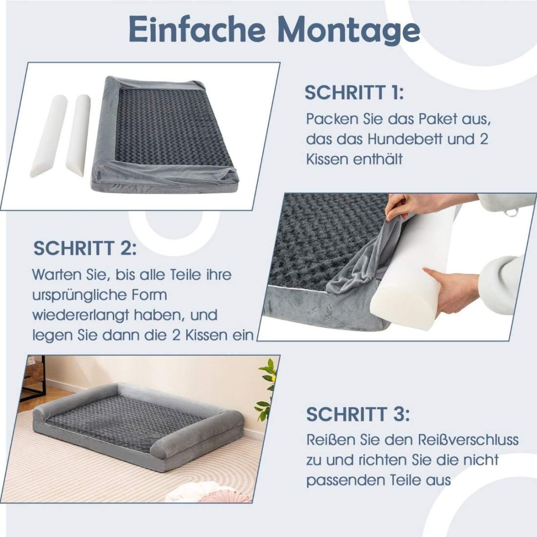 Ortopedisk hundsäng XL – Ledstöd, vattentät, halkfri | Hem & Hobby | Pryloteket