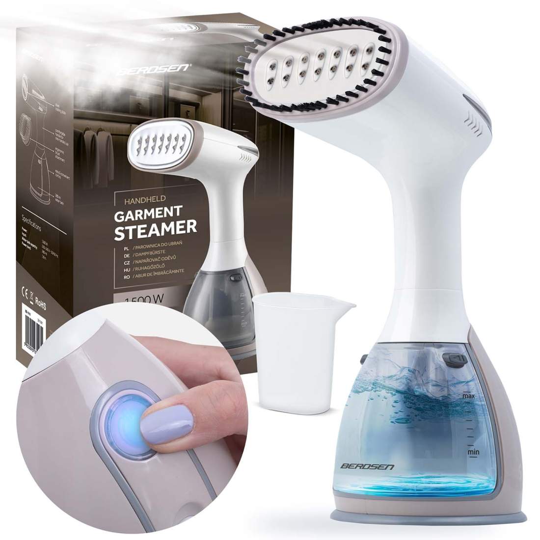 Clothes Steamer 1500W – Snabb borttagning av rynkor | Hem & Hobby | Pryloteket