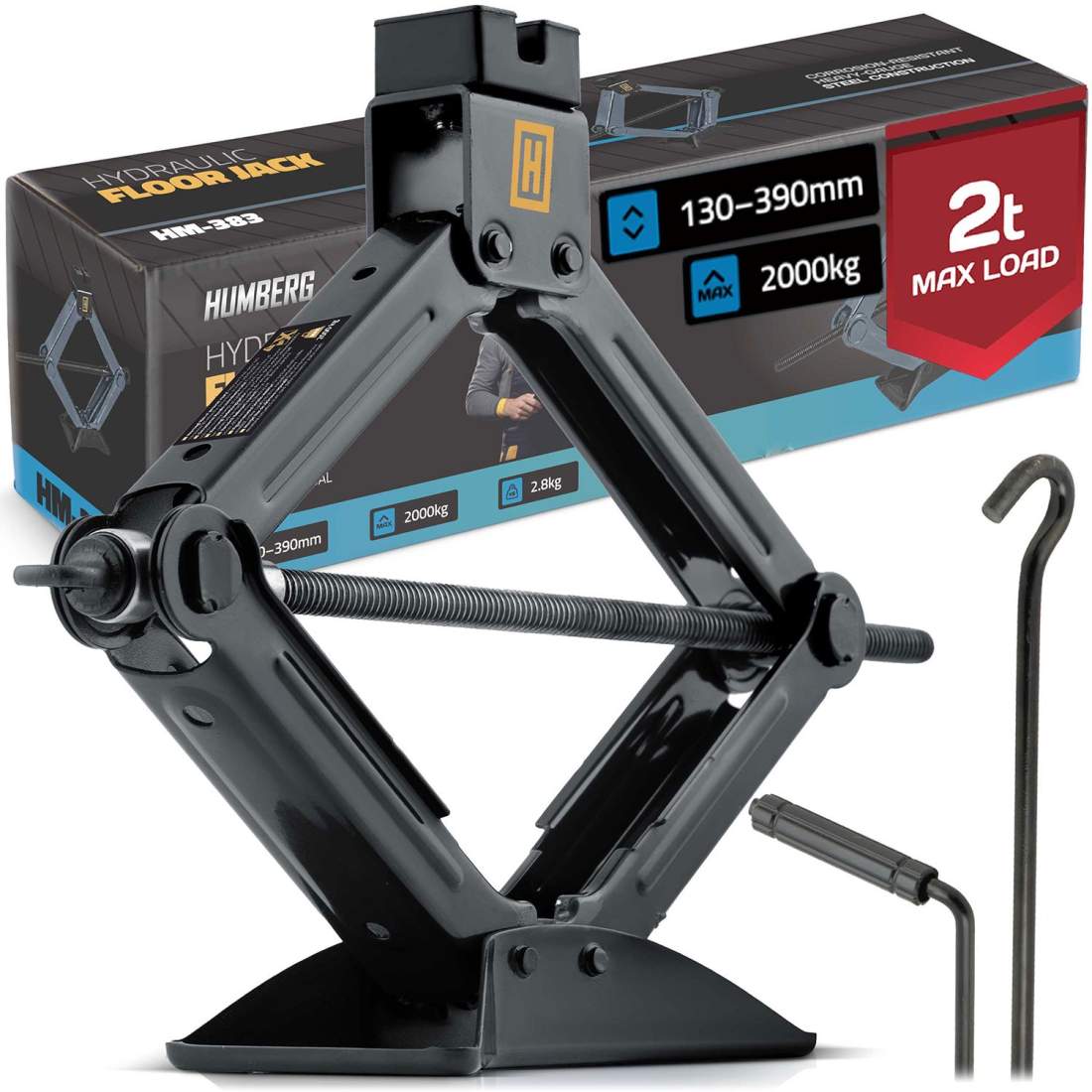 Biljack – trapetsformad, 2-tons kapacitet | Hem & Hobby | Pryloteket