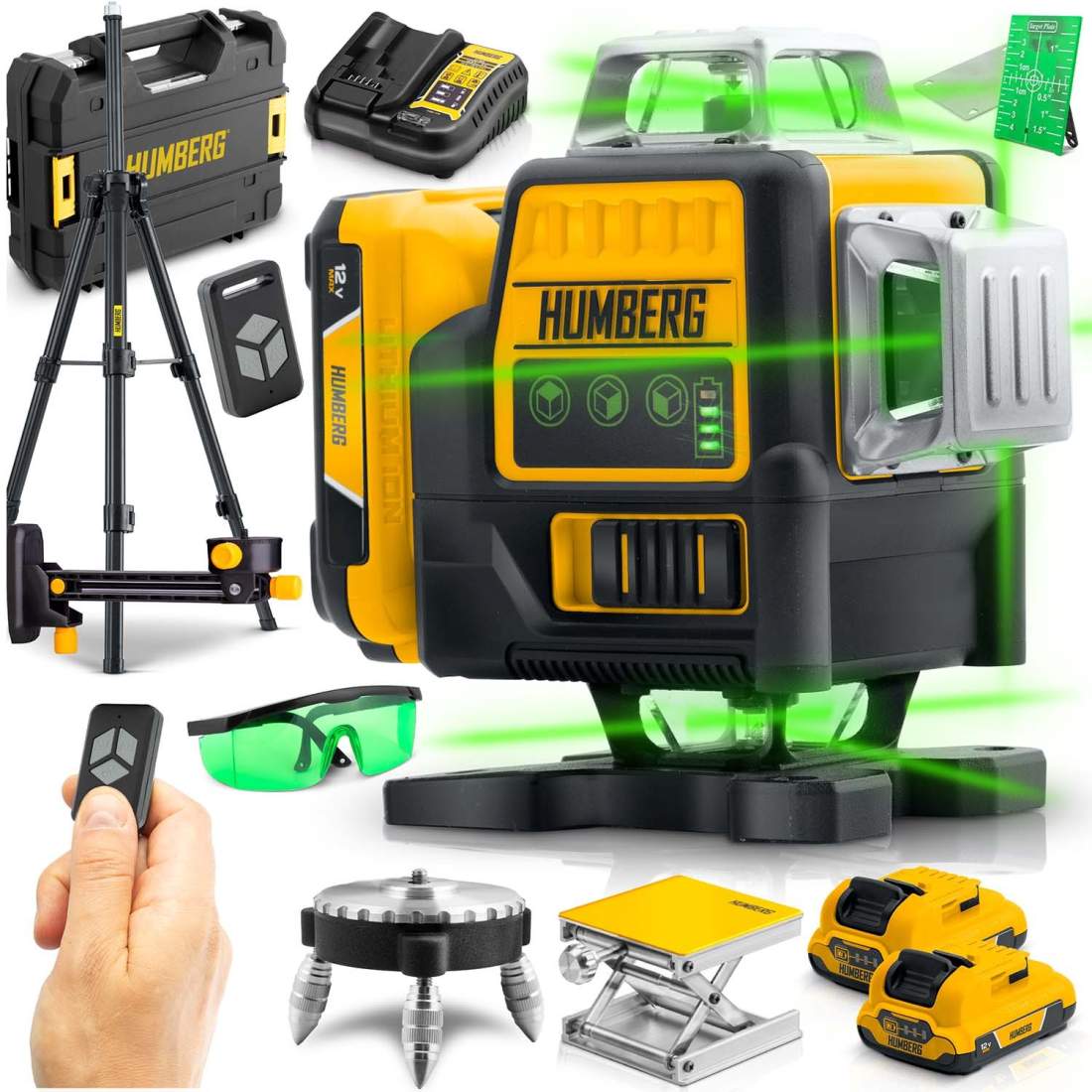 Lasernivå med stativ – bärbart fodral medföljer | Hem & Hobby | Pryloteket