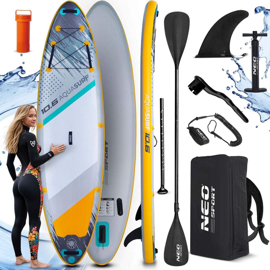 SUP Board Aquasurf 320 x 84 x 15 cm – Neo-Sport | Hem & Hobby | Pryloteket