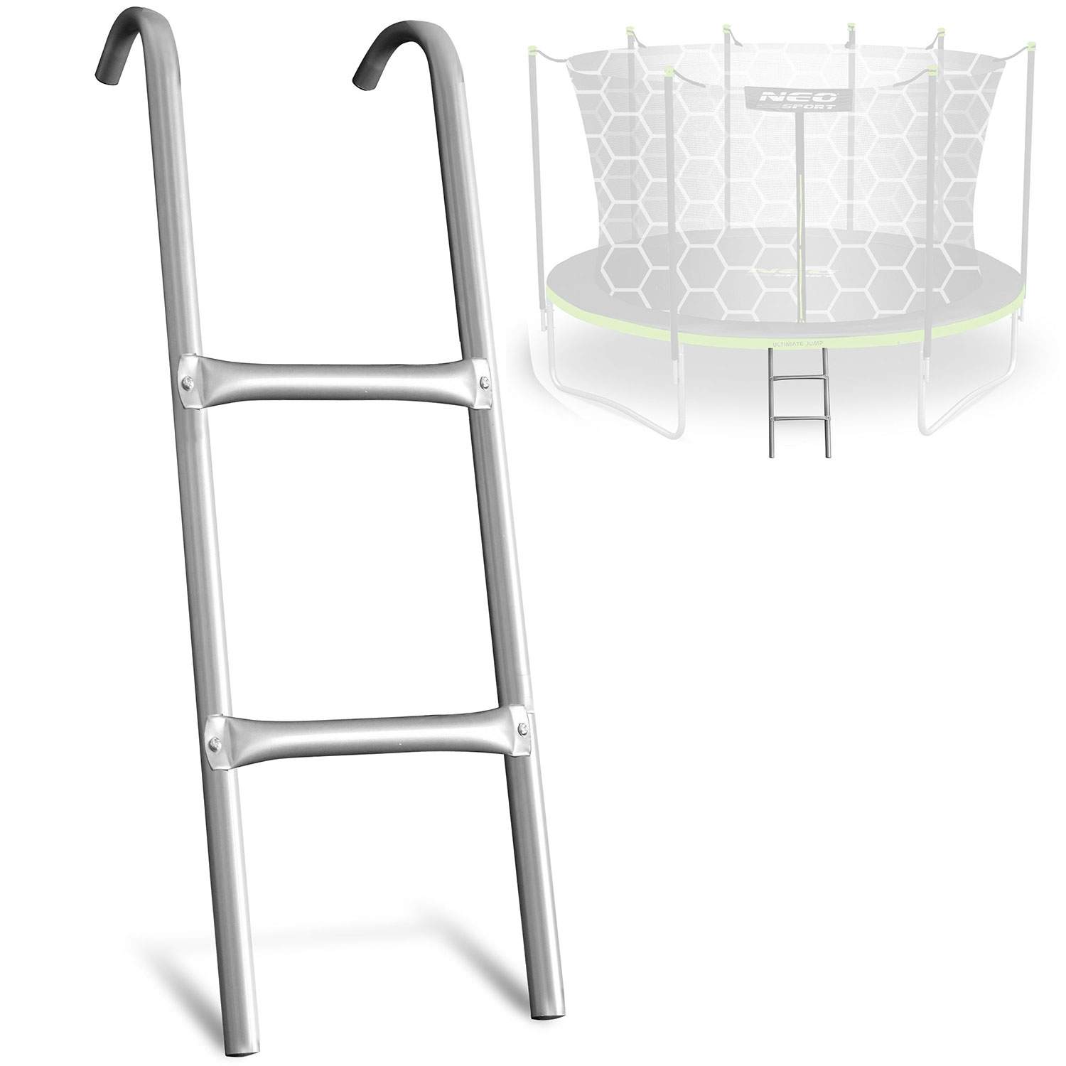 Trampolinstige 2-trins til 10-14 fod trampoliner