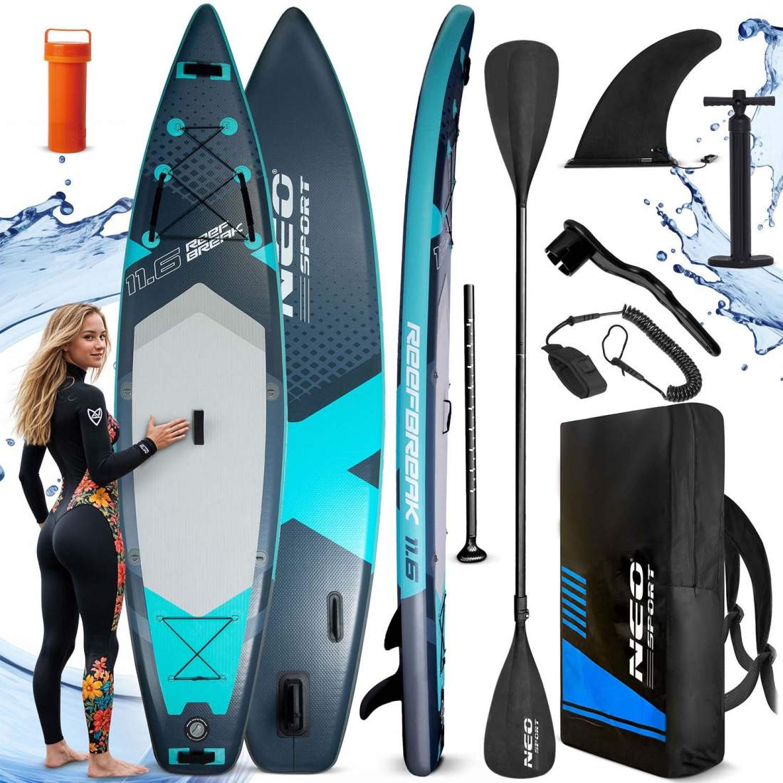 SUP Board – Reefbreak 350 x 81 x 15 cm, Neo-Sport | Hem & Hobby | Pryloteket