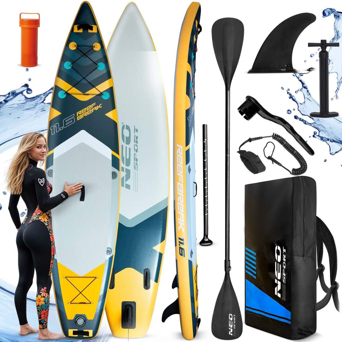 SUP Board – Reefbreak 350 x 81 x 15 cm, Neo-Sport | Hem & Hobby | Pryloteket