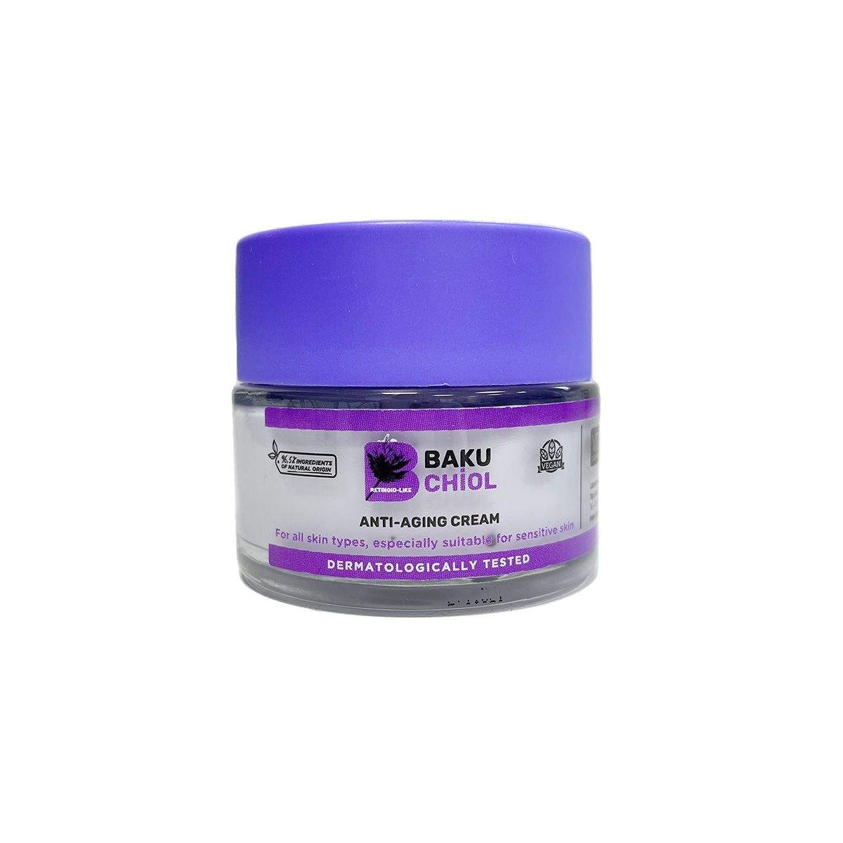 Bakuchiol ansigtscreme – Anti-aging, fugtgivende, opstrammende