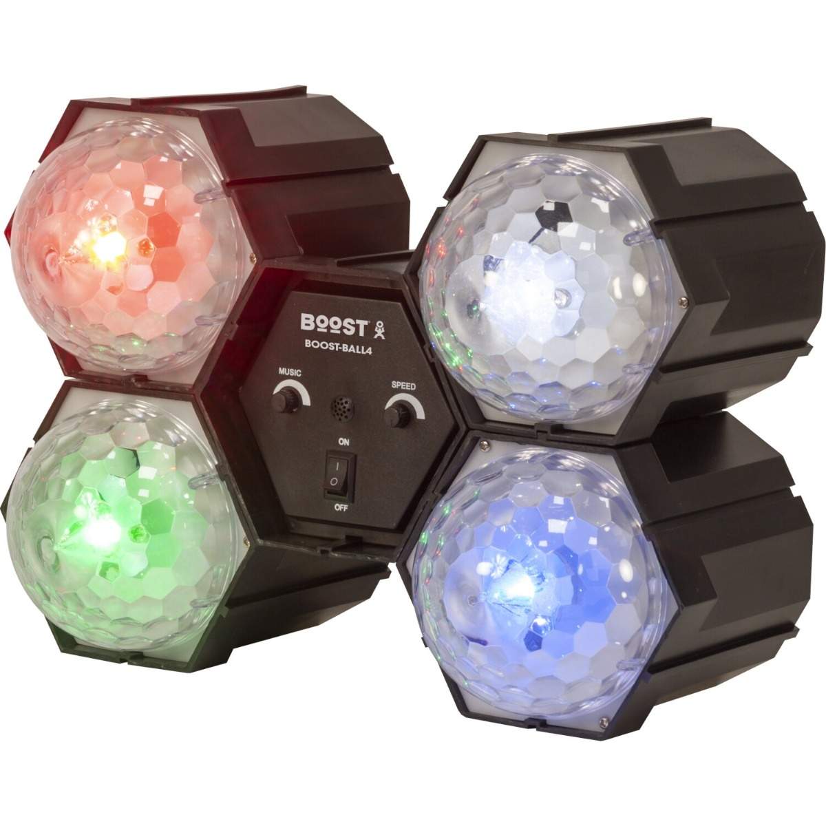 Lyssekvenser med 4 LED-pærer – Party Disco Lights