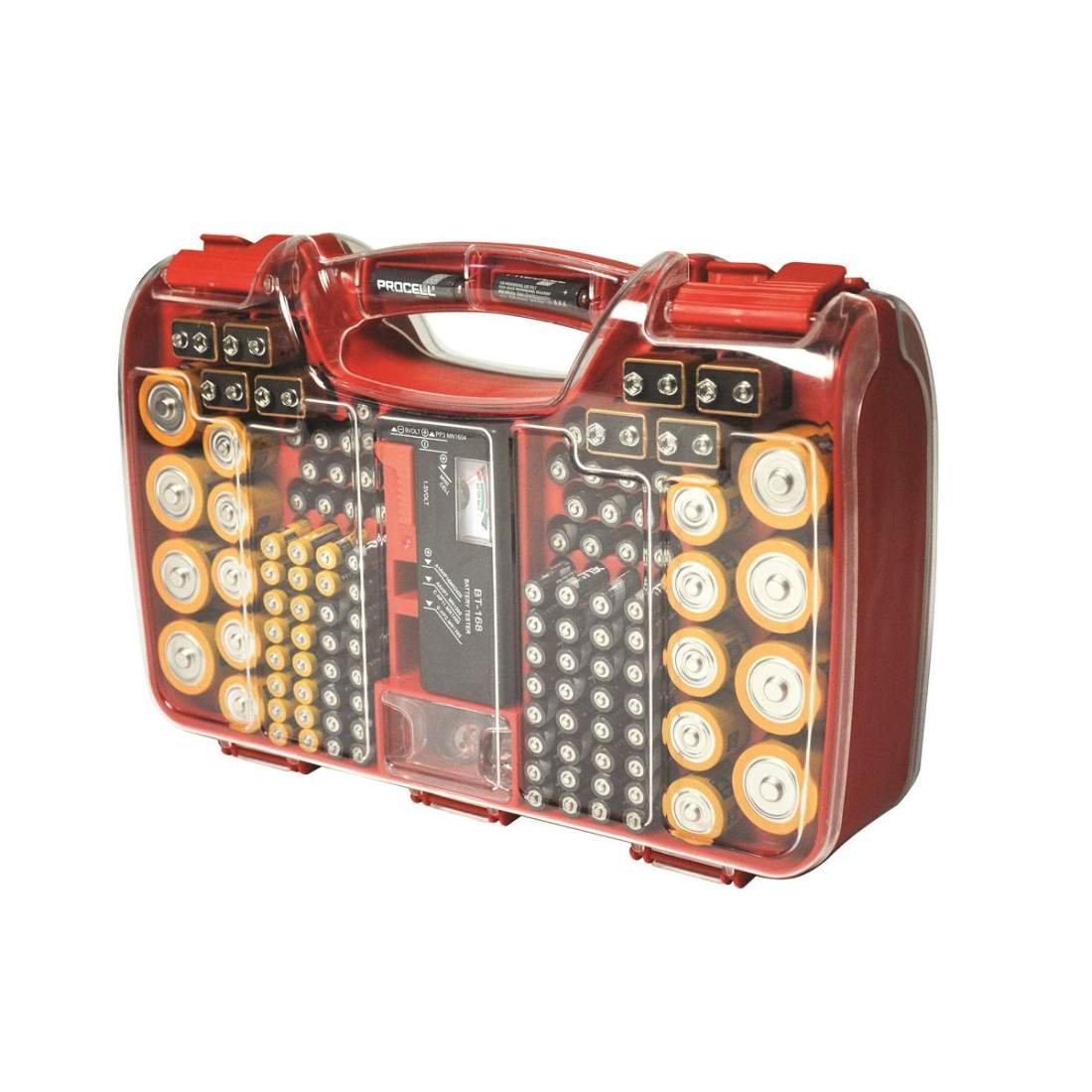 Batteriorganisatör med testare – Rymmer 180 batterier | Hem & Hobby | Pryloteket