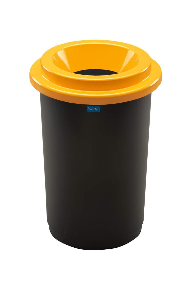 Eco Sort Bin 50L – Gult låg, Holdbar plastgenbrug