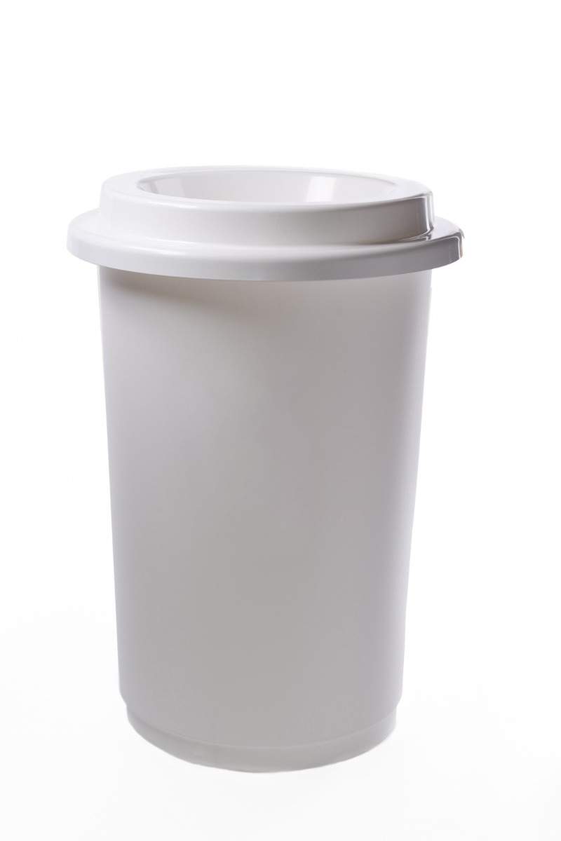 50L Øko Genbrugsbeholder - Plastik, Hvid